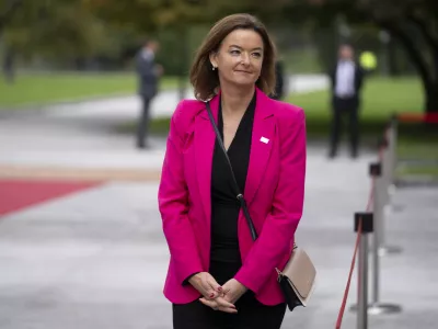 Tanja Fajon13.10.2025 - Uradni obisk generalnega sekretarja zveze NATOFOTO: Nik Erik Neubauer