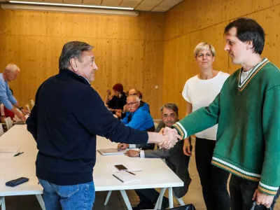 03.06.2026. Sestanek Civilna iniciativa za &Scaron;tepanjsko naselje Klemen Faist, Borut Hočevar in Župan Mol Zoran Jankovič. Foto: Bojan Velikonja