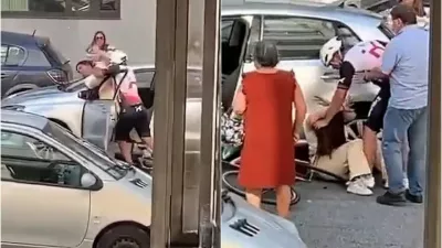 V primeru "cestnega besa" (road rage) je kolesar na Portugalskem napadel voznico avtomobila. 