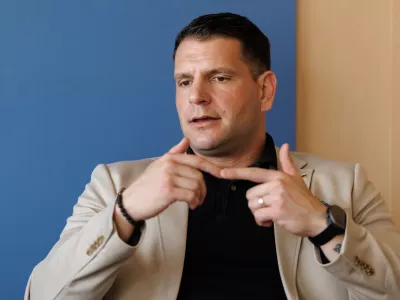 Ljubljana, DZ.Pogovor s predsednikom DZ Zoranom Stevanovicem.