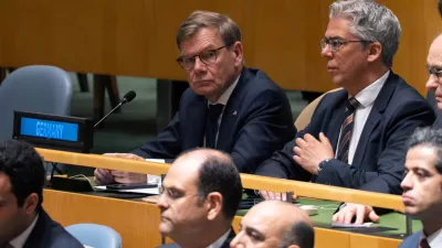 Foreign Minister of Germany Johann Wadephul looks on prior to the election of non-permanent members of the United Nations Security Council at United Nations headquarters in New York City, U.S., June 3, 2026. REUTERS/David 'Dee' Delgado