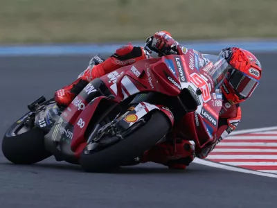 MotoGP - Hungarian Grand Prix - Balaton Park Circuit, Balatonfokajart, Hungary - June 7, 2026 Ducati Lenovo Team's Marc Marquez in action during the MotoGP race REUTERS/Bernadett Szabo