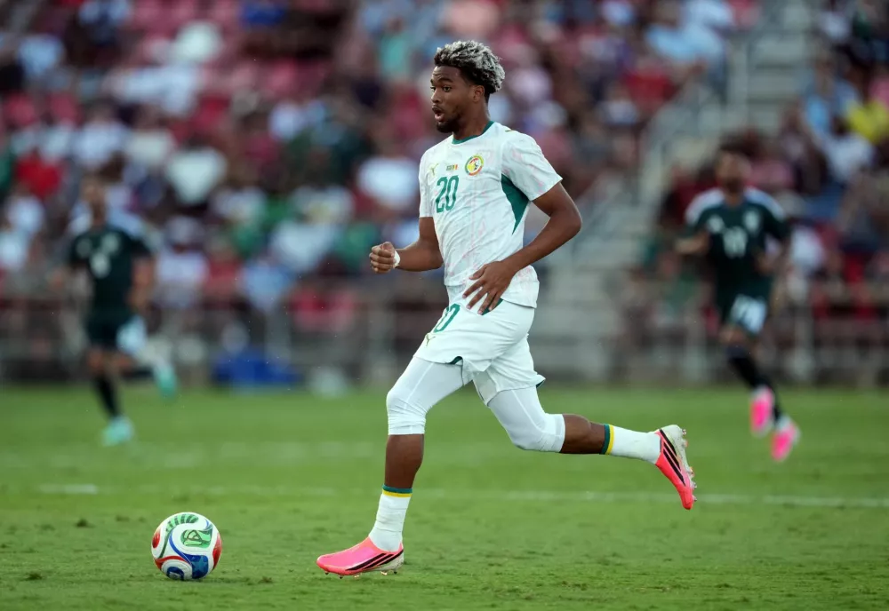 Soccer Football - International Friendly - Saudi Arabia v Senegal - Toyota Field, San Antonio, Texas, U.S. - June 9, 2026 Senegal's Ibrahim Mbaye in action IMAGN IMAGES via Reuters/Daniel Dunn / Foto: Daniel Dunn