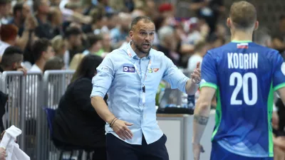 Selektor Uro&scaron; Zorman17.5.2026 - Rokomet povratna tekma Slovenija - Črna gora v zadnjem krogu kvalifikacij za nastop na SP 2027Foto: Luka Cjuha
