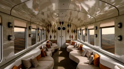 Orient ekspres Dolce Vita je sodoben vlak, a opremljen v slogu obdobja &raquo;dolce vita&laquo;: medeninasti detajli, lesene obloge, bogate tkanine in elegantno pohi&scaron;tvo &hellip; / Foto: Profimedia