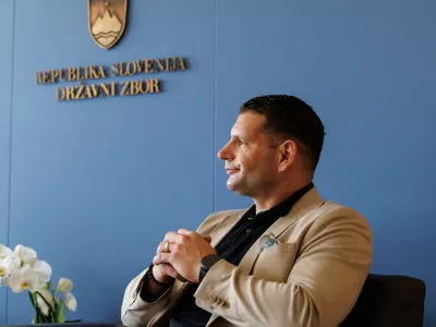 Ljubljana, DZ.Pogovor s predsednikom DZ Zoranom Stevanovicem.