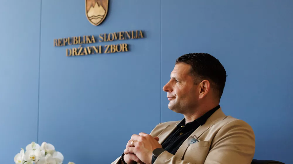 Ljubljana, DZ.Pogovor s predsednikom DZ Zoranom Stevanovicem.