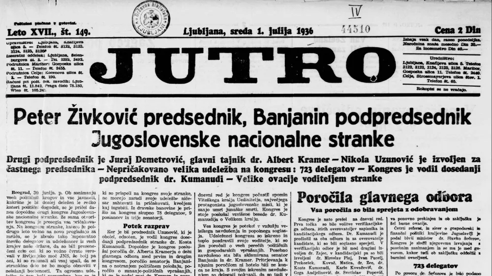 Naslovna stran Jutra tistega daljnega dne / Foto: Dlib