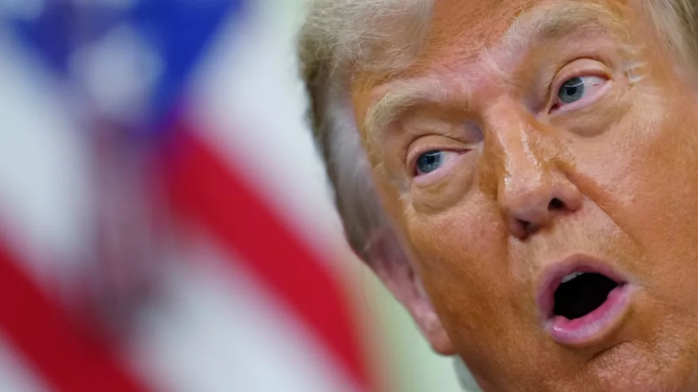 President Donald Trump speaks in the Oval Office of the White House, Wednesday, June 10, 2026, in Washington. (AP Photo/Julia Demaree Nikhinson)