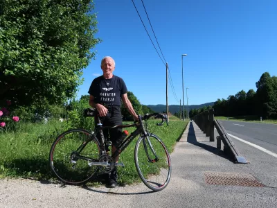 Konrad Merlak, kolesar na maratonu Franja vse od začetka 1982, do leta 2026 prevozil 44 Franij / Foto: Nata&scaron;a Bucik Ozebek