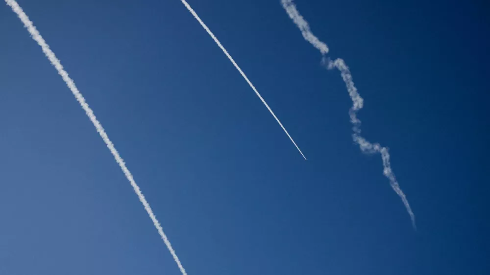 Israel's Iron Dome anti-missile system operates for interceptions over the Israel-Lebanon border, as seen from northern Israel, June 10, 2026. REUTERS/Ammar Awad