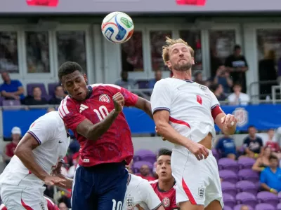 Harry Kane na&nbsp;pripravljalni&nbsp;tekmi s Kostariko. Foto: AP