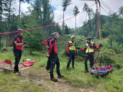 GRS, gorski re&scaron;evalci, prikaz re&scaron;evanja. Foto: Tina Jereb