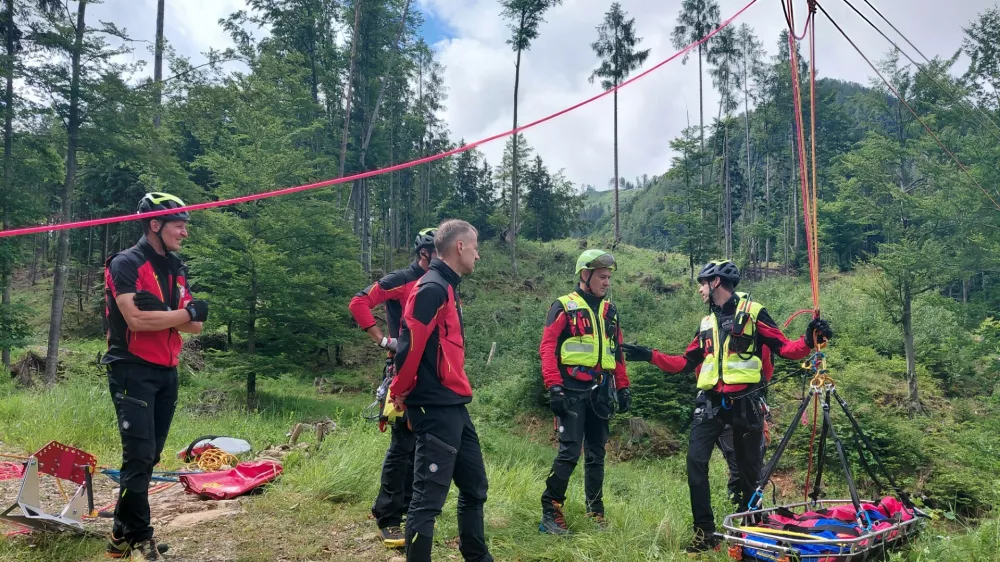 GRS, gorski re&scaron;evalci, prikaz re&scaron;evanja. Foto: Tina Jereb