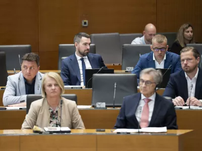 stranka ResnicaBoris Mijić15.06.2026 Državni zbor - parlament - Izredna seja DZ, na kateri bodo odločali o spremembah zakona o lokalnih volitvah ter obravnavali mandatno-volilne zadeve, v okviru katerih bi DZ potrdil mandata nadomestnima poslankamafoto: Nik Erik Neubauer