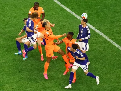 Soccer Football - FIFA World Cup 2026 - Group F - Netherlands v Japan - Dallas Stadium, Arlington, Texas, U.S. - June 14, 2026 Japan's Koki Ogawa in action before Daichi Kamada scores their second goal REUTERS/Kai Pfaffenbach   TPX IMAGES OF THE DAY