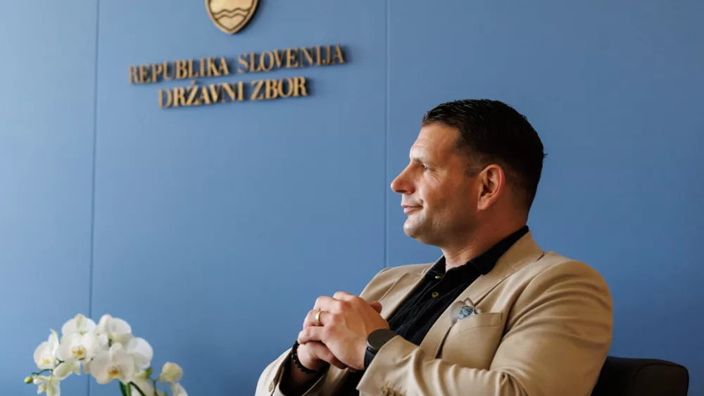 Ljubljana, DZ.Pogovor s predsednikom DZ Zoranom Stevanovicem.