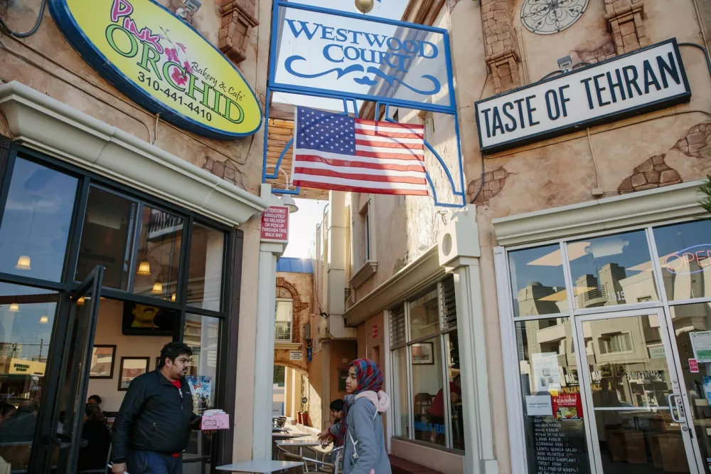 The Iranian-American enclave often known as Tehrangeles in Los Angeles, Calif., which is a crucial haven for the hundreds of thousands of Iranian-Americans who live in Southern California, on Jan. 3, 2020. Amid painful memories, members of the Iranian-American diaspora in Los Angeles are navigating mixed feelings about the Trump administration's escalation with Iran.,Image: 491210569, License: Rights-managed, Restrictions:, Model Release: no 
