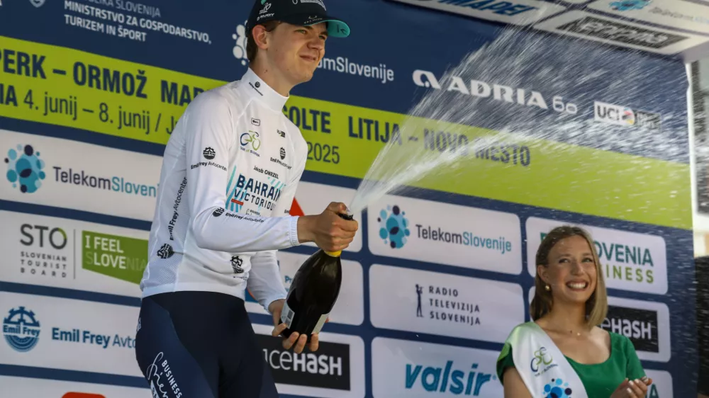 Jakob OMRZEL08.06.2025 - Kolesarska dirka po sloveniji - kolesarstvo - cilj Novo MestoFoto: Luka Cjuha