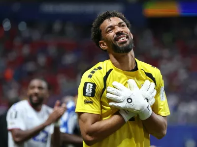 FILE PHOTO: Soccer Football - FIFA World Cup 2026 - Group H - Spain v Cape Verde - Atlanta Stadium, Atlanta, Georgia, U.S. - June 15, 2026 Cape Verde's Vozinha celebrates after the match IMAGN IMAGES via Reuters/Brett Davis/File Photo