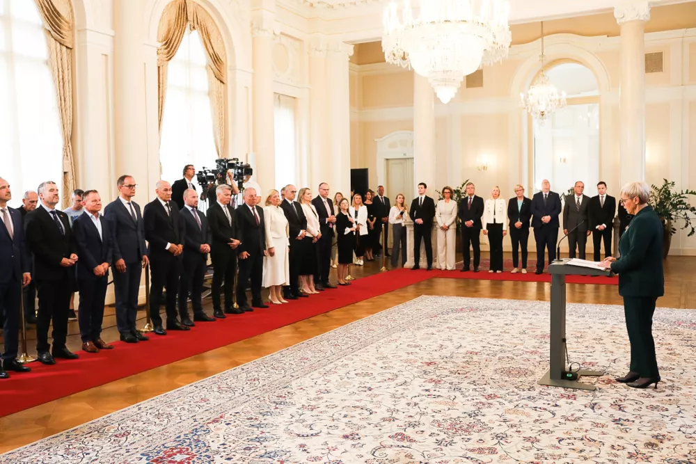 17.06.2026. Sprejem vlade pri predsednici republike. Foto: Bojan Velikonja