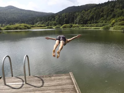 21.07.2025 Podpe&scaron;ko jezero - kopanje v naravnih vodah - naravne vode - Foto: Luka Cjuha