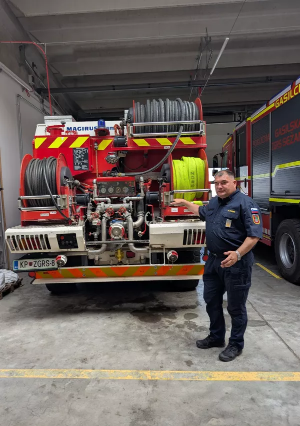 Marko Adamič podpoveljnik GZS Komen Sežana / Foto: Daf