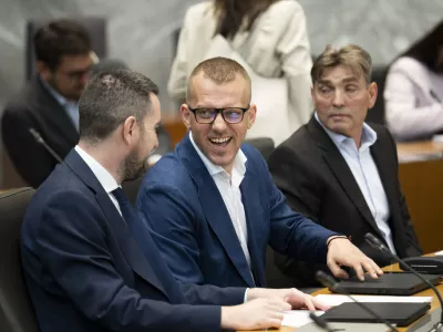stranka ResnicaBoris Mijić15.06.2026 Državni zbor - parlament - Izredna seja DZ, na kateri bodo odločali o spremembah zakona o lokalnih volitvah ter obravnavali mandatno-volilne zadeve, v okviru katerih bi DZ potrdil mandata nadomestnima poslankamafoto: Nik Erik Neubauer