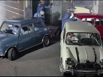 Originalni miniji v originalnem filmu Italijanska misija (Italian Job) iz leta 1969. / Foto: Youtube