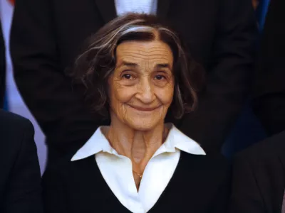 Ivanka Mežan, dobitnica Bor&scaron;tnikovega prstana leta 1995 - 03.02.2015 - Predsednik republike je sprejel prejemnice in prejemnike Bor&scaron;tnikovega prstana - //FOTO: Bojan Velikonja