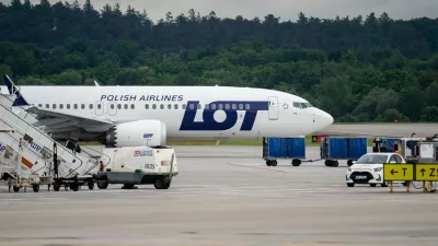A LOT Polish Airlines Boeing 737 MAX 8 aircraft is seen at John Paul II Krakow Balice International Airport in Krakow, Poland, on June 11, 2026. LOT Polish Airlines is the flag carrier of Poland, operating scheduled passenger flights across Europe, North America, and Asia.Krakow Balice International Airport, Poland - 11 Jun 2026,Image: 1110171281, License: Rights-managed, Restrictions:, Model Release: no 