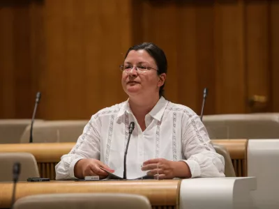 - Katja KOkot, poslanka Resni.ca,- 01.06.2026. - Zasli&scaron;anja kandidatov za ministre 4. vleda Janeza Jan&scaron;e pred parlamentarnimi odbori v DZ RS.//FOTO: Bojan Velikonja
