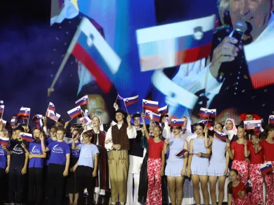 24.6.2026 - proslava dan državnosti 2026 - državna slovesnost ob 35. obletnici razglasitve samostojnosti in neodvisnosti RS, slavnostna govornika bosta predsednica republike Nata&scaron;a Pirc Musar in predsednik vlade Janez Jan&scaron;a; Trg republikeFoto: Luka Cjuha