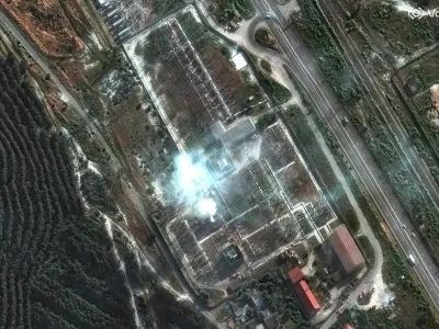 A satellite image shows an overview of the Sevastopol power substation after local officials said Ukrainian drones knocked out power in the biggest city in Russian-held Crimea on Wednesday, in Sevastopol, Crimea, June 24, 2026.  Vantor/Handout via REUTERS. THIS IMAGE HAS BEEN SUPPLIED BY A THIRD PARTY. NO RESALES. NO ARCHIVES. MANDATORY CREDIT. DO NOT OBSCURE LOGO.