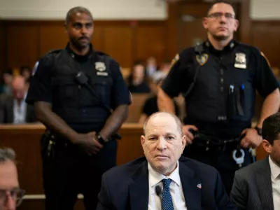 Former Hollywood film producer Harvey Weinstein appears in Manhattan Criminal Court in New York City, U.S., June 25, 2026. Adam Gray/Pool via REUTERS