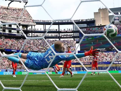 Soccer Football - FIFA World Cup 2026 - Group I - Norway v France - Boston Stadium, Foxborough, Massachusetts, U.S. - June 26, 2026 France's Ousmane Dembele scores their second goal IMAGN IMAGES via Reuters/Winslow Townson