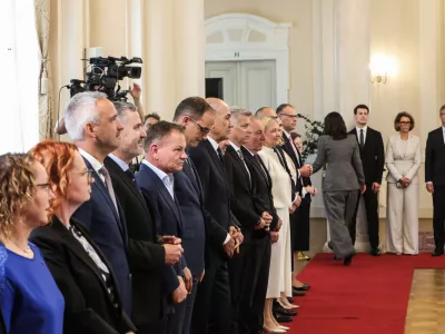  - 16. Vlada RS,- 17.06.2026. Sprejem 16. Vlade Republike Slovenije pri Predsednici Republike Slovenije Nata&scaron;i Pirc Musar.//FOTO: Bojan Velikonja