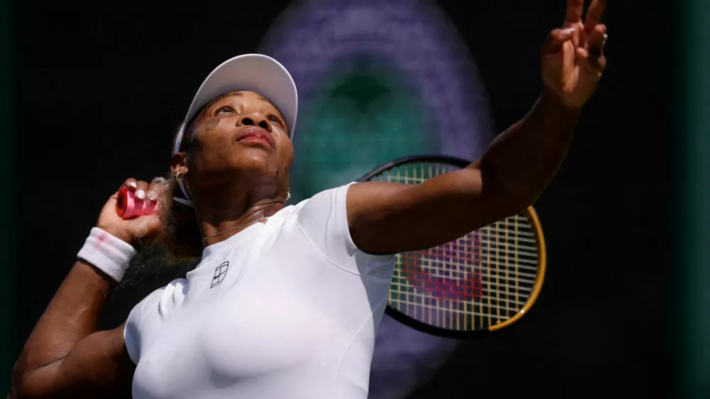 Tennis - Wimbledon - All England Lawn Tennis and Croquet Club, London, Britain - June 27, 2026 Serena Williams of the U.S. during practice ahead of the tournament REUTERS/Andrew Couldridge   TPX IMAGES OF THE DAY