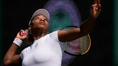 Tennis - Wimbledon - All England Lawn Tennis and Croquet Club, London, Britain - June 27, 2026 Serena Williams of the U.S. during practice ahead of the tournament REUTERS/Andrew Couldridge   TPX IMAGES OF THE DAY