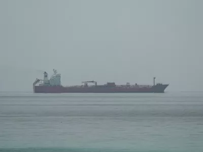 Oil tanker JORYA sails at the sea near the Omani coast, as seen from Musandam, Oman, June 25, 2026. REUTERS/Stringer