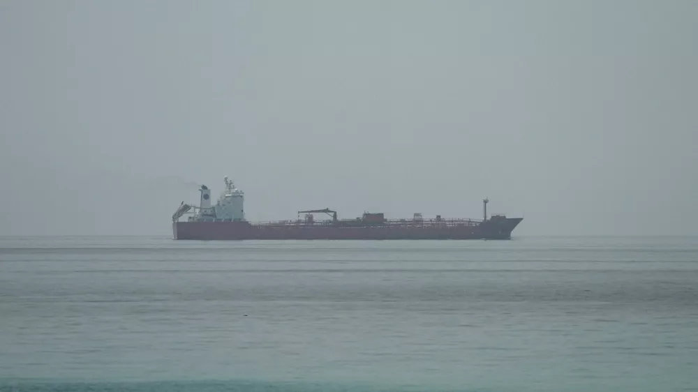 Oil tanker JORYA sails at the sea near the Omani coast, as seen from Musandam, Oman, June 25, 2026. REUTERS/Stringer