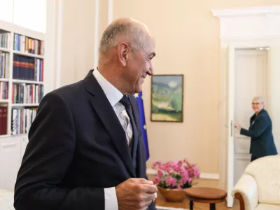 - Janez Ivan Jan&scaron;a, Predsednik Vlade RS,- Nata&scaron;a Pirc Musar, Predsednica RS,- 17.06.2026. Sprejem 16. Vlade Republike Slovenije pri Predsednici Republike Slovenije Nata&scaron;i Pirc Musar.//FOTO: Bojan Velikonja