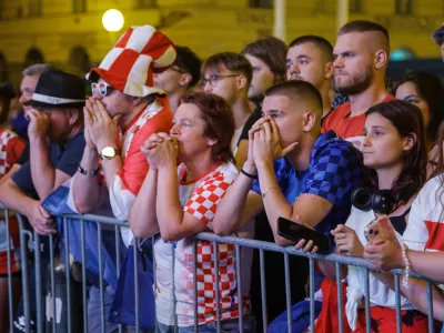 Zagreb, navijači, nogomet, Hrva&scaron;ka - Portugalska. Foto: Pixsell