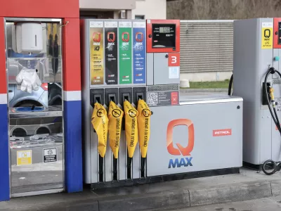 - 14.03.2026 - nedelujoča bencinska črpalka, kriza z nafto, gorivo, nafta, Petrol//FOTO: Jaka Gasar