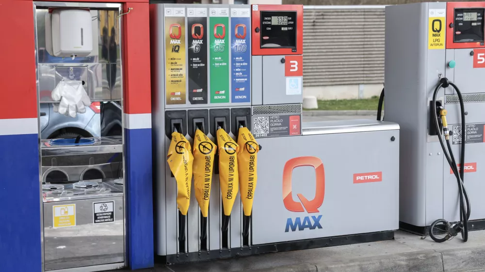 - 14.03.2026 - nedelujoča bencinska črpalka, kriza z nafto, gorivo, nafta, Petrol//FOTO: Jaka Gasar