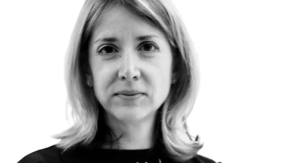 Veronika Rupnik Ženko- Redakcija Dnevnik 2024 - portreti za komentarje in kolumne - kolumnisti - komentatorji &ndash; novinarji - portret //FOTO: Luka Cjuha