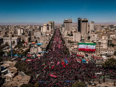 Mourners gather on the day of the burial of Iran's late Supreme Leader Ayatollah Ali Khamenei, who was killed on February 28 in Israeli and U.S. airstrikes, in Mashhad, Iran, July 9, 2026. Office of the Iranian Supreme Leader/ Handout via REUTERS ATTENTION EDITORS - THIS PICTURE WAS PROVIDED BY A THIRD PARTY. ISRAEL OUT. NO COMMERCIAL OR EDITORIAL SALES IN ISRAEL. NO ACCESS FOR ISRAELI MEDIA. NO USE BBC PERSIAN. NO USE VOA PERSIAN. NO USE MANOTO. NO USE IRAN INTERNATIONAL. NO USE RADIO FARDA. DIGITAL: NO USE BBC PERSIAN. NO USE VOA PERSIAN. NO USE MANOTO. NO USE IRAN INTERNATIONAL. NO USE RADIO FARDA. WATERMARK FROM SOURCE.    TPX IMAGES OF THE DAY