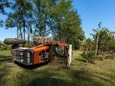 traktor nesreča