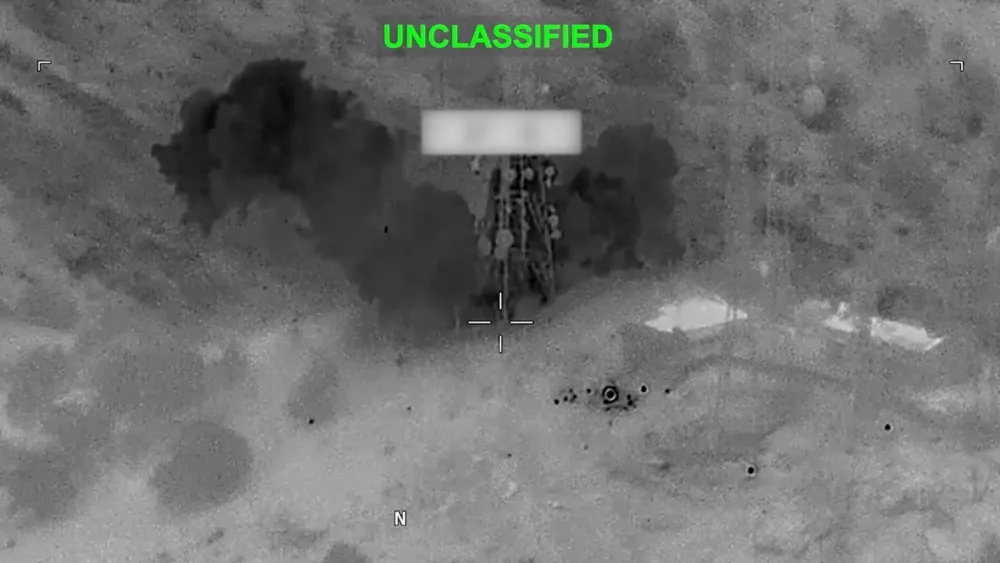 Smoke rises from an explosion at an unknown location, during what U.S. Central Command (CENTCOM) says are strikes on Iran, in this screen grab taken from a handout video released July 17, 2026.   U.S. Central Command/Handout via REUTERS  THIS IMAGE HAS BEEN SUPPLIED BY A THIRD PARTY. MANDATORY CREDIT. OVERLAY AND MASKING AT SOURCE. VERIFICATION - Location and date could not be verified. - No earlier version of the video found posted online before July 17.