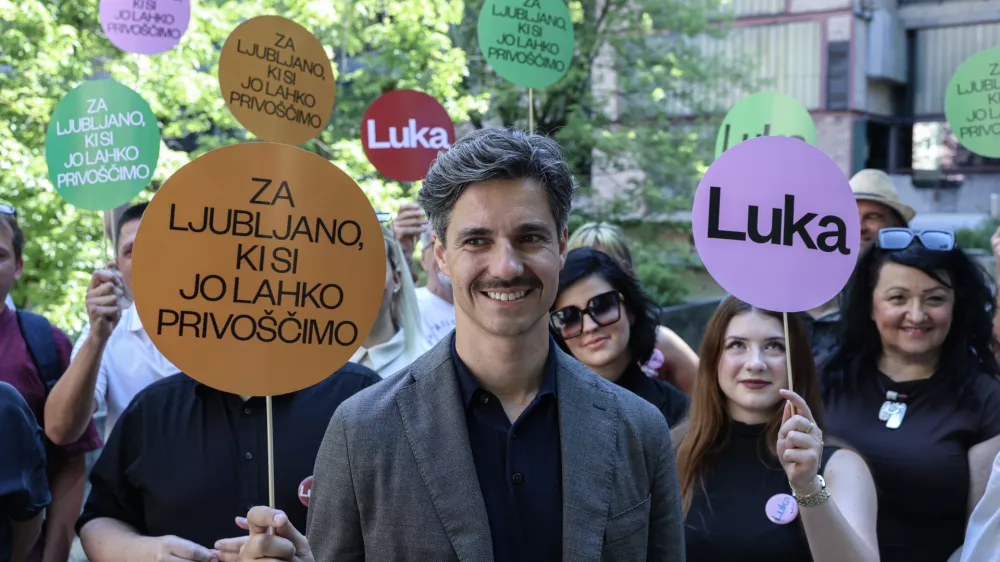 - 15.07.2026 - Luka Mesec najavil kandidaturo za župana Ljubljane - župan//FOTO: Jaka Gasar